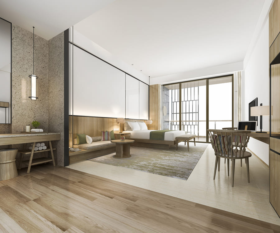 Habitación de hotel familiar en China